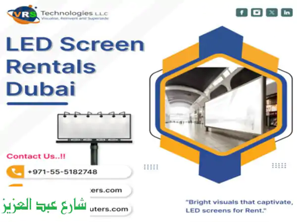 High Resolution LED Display Screen Rentals in UAE