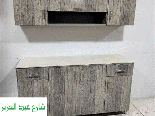 مطبخ جاهزاكريلك مقاس 160 سم + رخامة هدية  مطابخ جاهزة