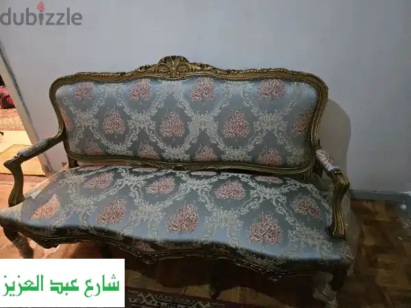 صالون مدهب فخم: خشب زان وحرير أصلي | ارتقِ بديكور...