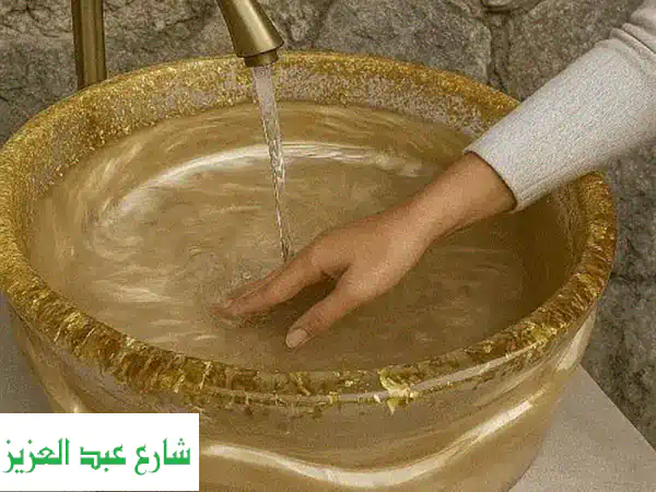 حوض ريزين فاخر لحمامك | لمسة Alabaster: أناقة دائمة،...