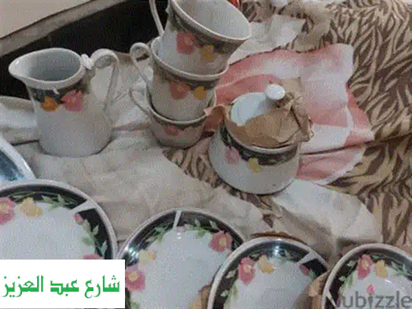 طقم شاي 6 قطع بالحامل | رفاهية لحظاتك وأناقة ضيافتك المنزلية