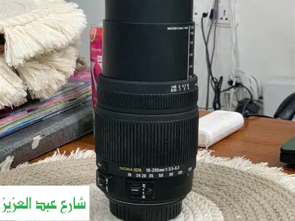 فرصة ذهبية: عدسة Sigma DC 18-250mm HSM - زوم جبار بسعر لا يصدق (بسبب كسر بسيط!)