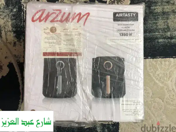 مقلاة هوائية إير تيستي AR2062B: 4 لتر، 1350 وات - طهي صحي...