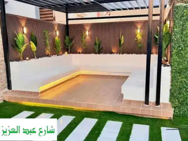 برجولات وأسوار خشب طبيعي فاخرة | دهان ضد الشمس | خصم...