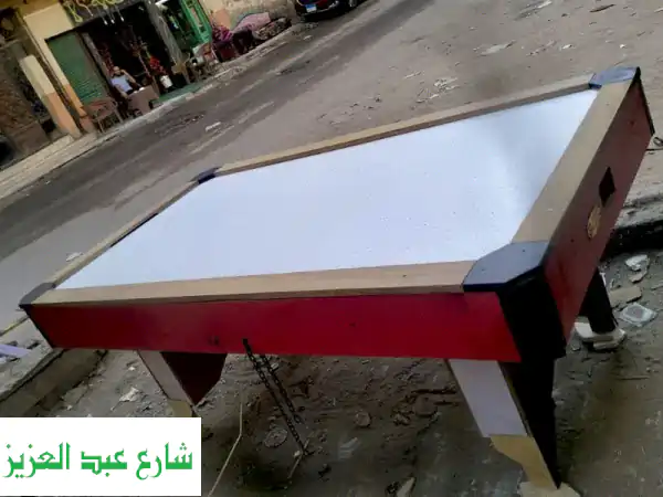 فرصة لا تعوض! تصفيات كبرى: ترابيزة بلياردو (استعمال شهر) + طاولة اير هوكي بموتور ألماني