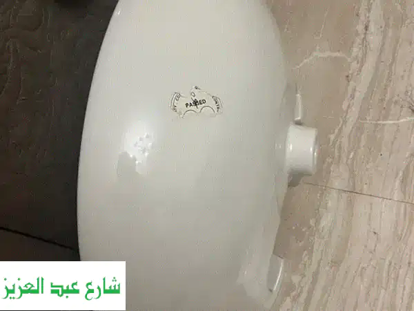فرصة لا تعوض! 3 أحواض إيديال ستاندرد بلان 65 سم بالعمود...