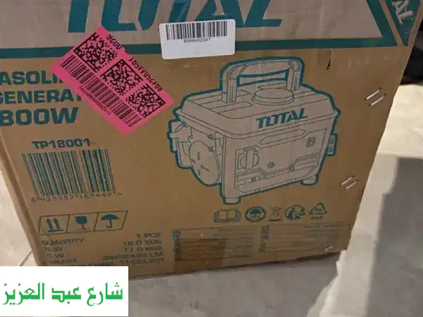مولد كهرباء بنزين Total 800W جديد بالكرتونة – طاقة...