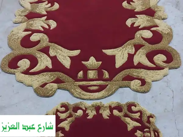 سجاد صوف يدوي هاندتافت فاخر | صمم سجادك الخاص الآن...