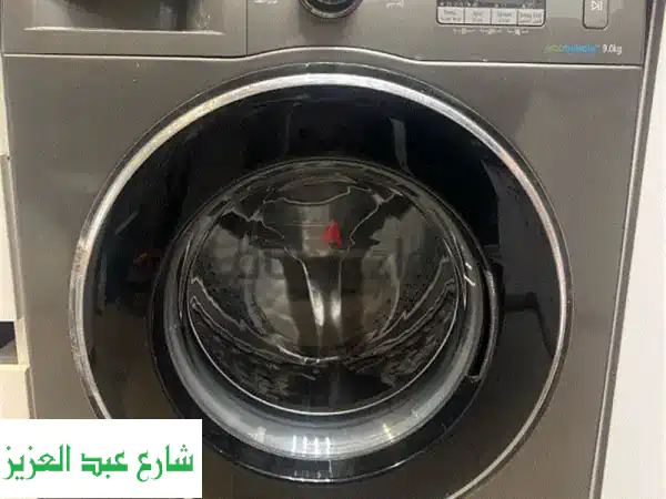 فرصة ذهبية: غسالة سامسونج 9 ك مستعملة بحالة...