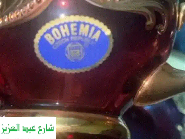 فخامة بوهيمية تشيكية أصيلة: طقم شاي كريستال وردي 15 قطعة | ذهب 24 قيراط ومينا يدوي - جديد لم يستخدم!