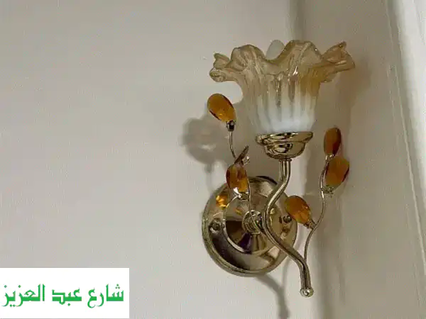 ✨ فرصة ذهبية! 3 نجفات فاخرة (2 كريستال عصفور كسر زيرو + 1 صيني بريموت) للبيع بالمنصورة