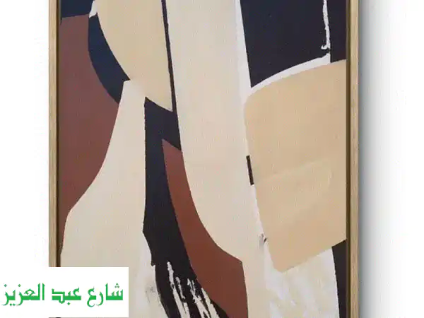لوحة تجريدية أكريليك أصلية يدوية 130x90 سم - فن...