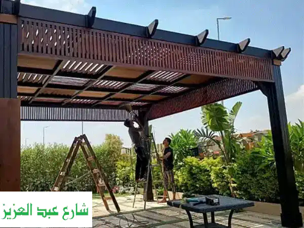 برجولات خشبية للبيع | تصميمات أنيقة لمساحاتك...