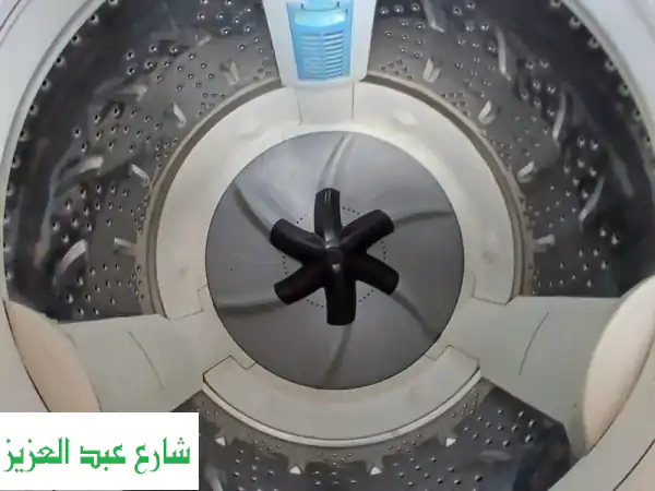 فرصة ذهبية! غسالة توشيبا 12 ك فضي كالجديدة بضمان 6 شهور + توصيل وتركيب | توفير المسحوق العادي