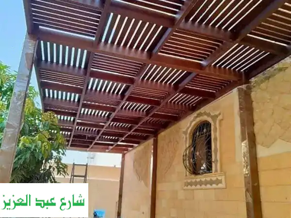 برجولة خشب سويدي فلندي فاخرة: جمال يدوم لسنوات وحديقتك تستحق!