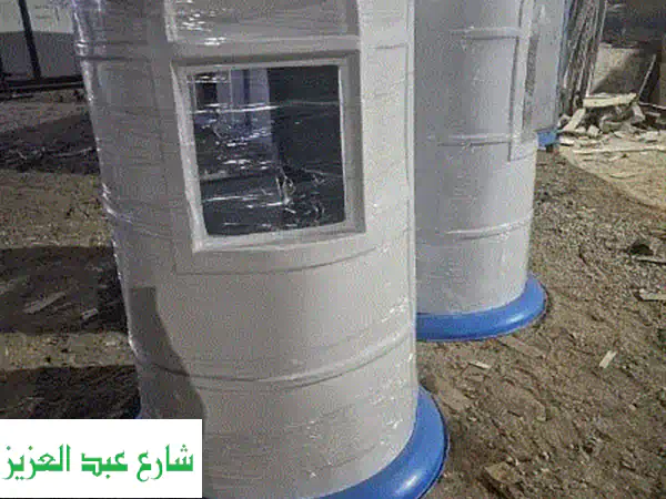 أكشاك أمن وكرفانات حراسة فايبر جلاس من المها - جودة المصنع مباشرة وتسليم فوري!