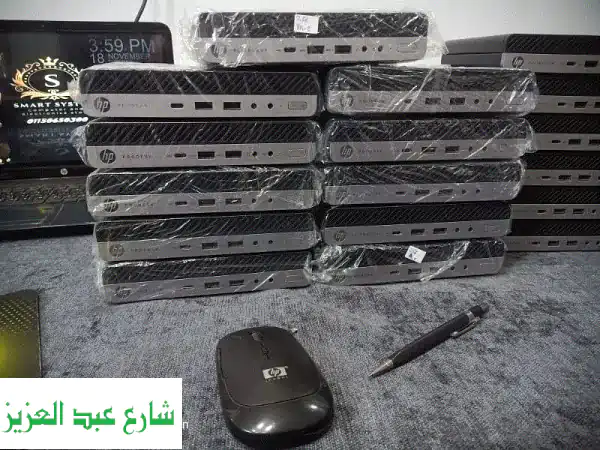 HP 800G3 Mini PC: قوة Core i5 الجيل السادس بحجم الكف! 8GB RAM, 256GB NVMe SSD, ويندوز 10 أصلي.