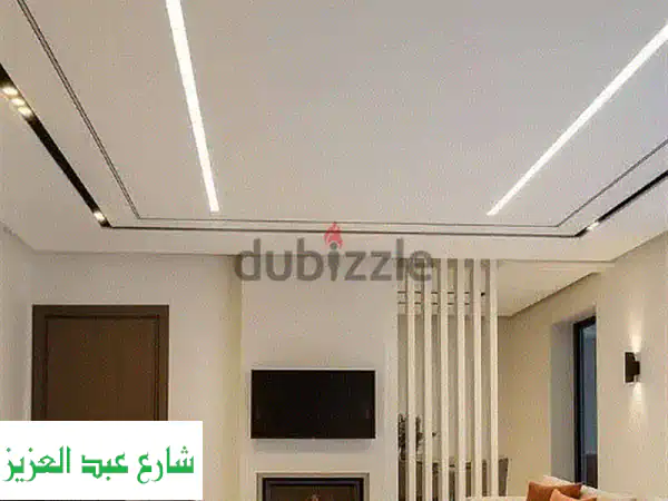 أجود ديكورات جبس بورد مودرن: أشكال هندسية مبتكرة وخامات Knauf ألمانية (سعر شامل!)