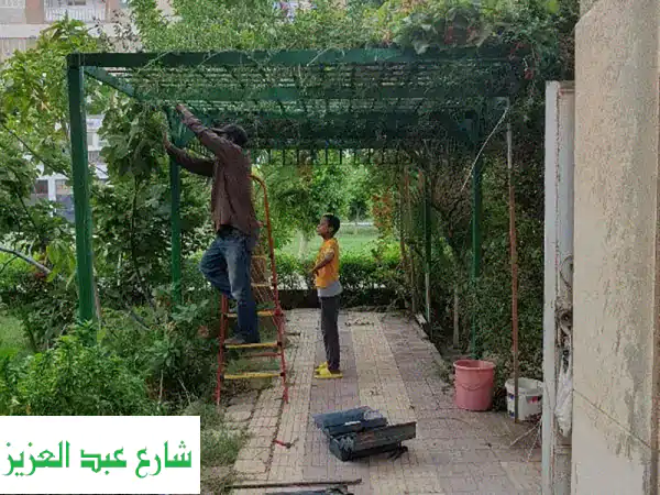 تكعيبة عنب وعريشة خشب زان فاخرة 5×3 متر: جمال...