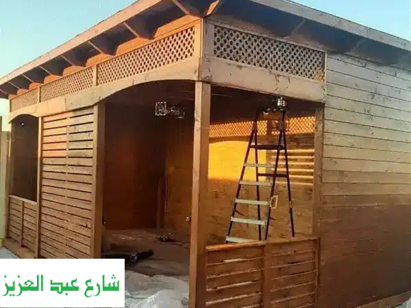 برجولات وأسوار خشبية فاخرة: سويدي، فلندي، بتش باين – تصميمات عصرية وأفضل الأسعار