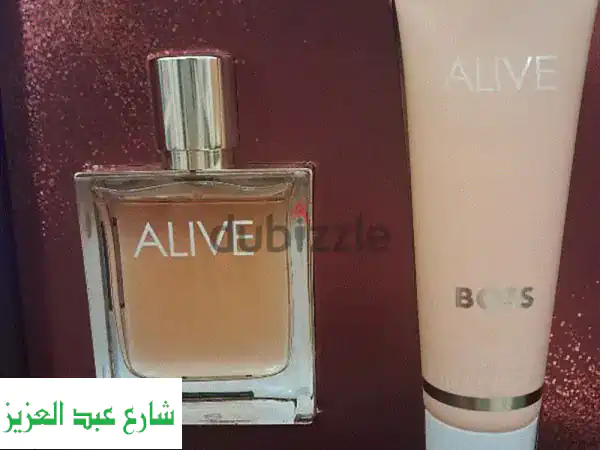 مجموعة هدايا Boss Alive الأصلية | عطر Eau de Parfum ولوشن للجسم...