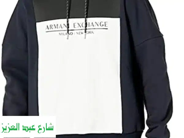 هودي Armani Exchange أصلي مقاس L - استلم من ميفيدا | ستايل رجالي فاخر وجديد