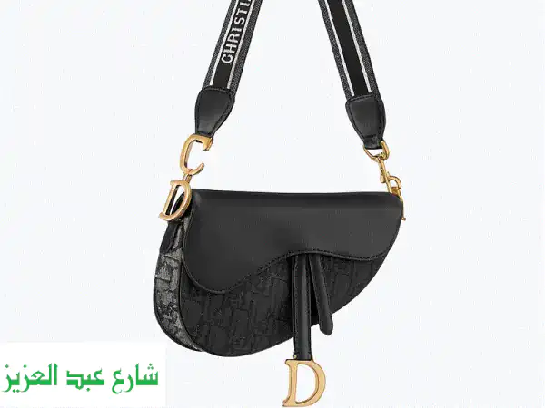CD Black Saddle Bagu002 F شنطة سودة مستوردة  Medium (17*22*6 cm) 011509