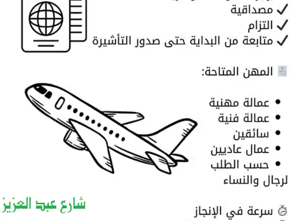 خدمه تجهيز ملفات تاشيرات السعوديه للمصرين