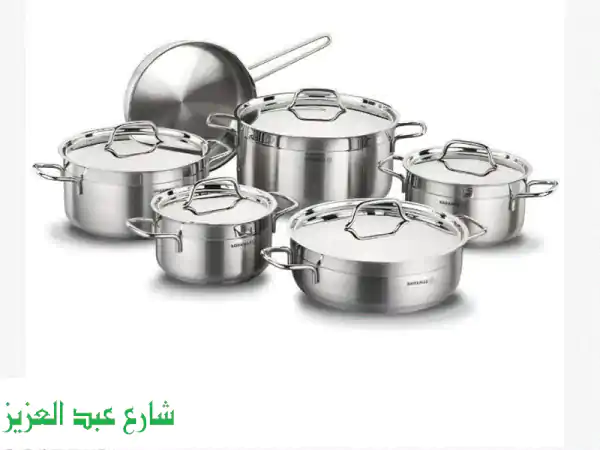 فرصة ذهبية! طقم حلل KORKMAZ Gala Plus الأصلي 11 قطعة - ستانلس 18/10 جديد ومضمون