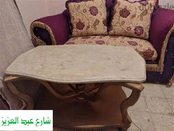 انتريه اسيوطي زان فخم | ٤ كراسي وكنبة بحالة ممتازة | جودة وسعر لا مثيل لهما!