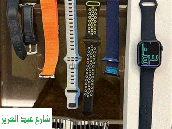 Apple Watch Series 7 (45mm) - Midnight Alu Mid Sport Band -  ساعة ذكية أنيقة وعملية!