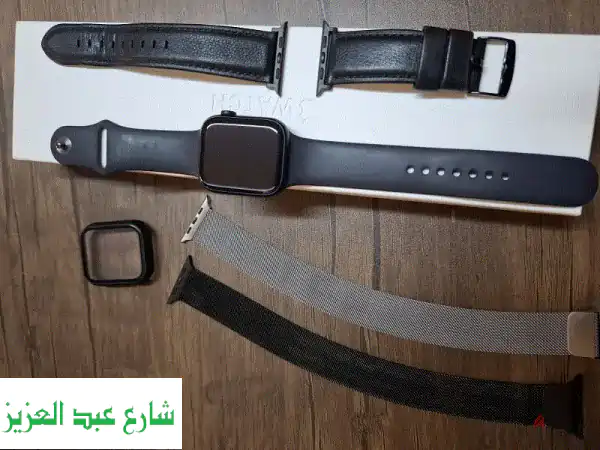 Apple Watch Series 7 (45mm) - Midnight Alu Mid Sport Band -  ساعة ذكية...