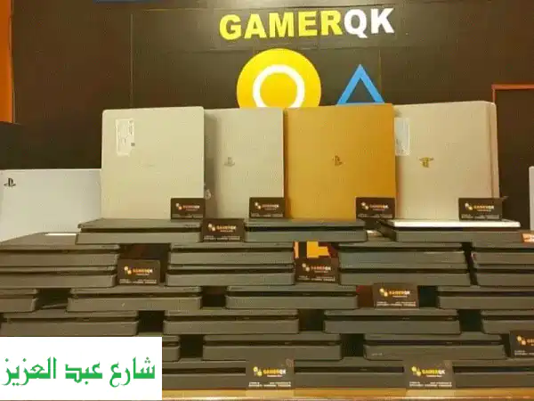 PS4 Fat بحالة ممتازة + 2 يد تحكم + 10 ألعاب مجانية! + عروض خراااافية على كل شيء!