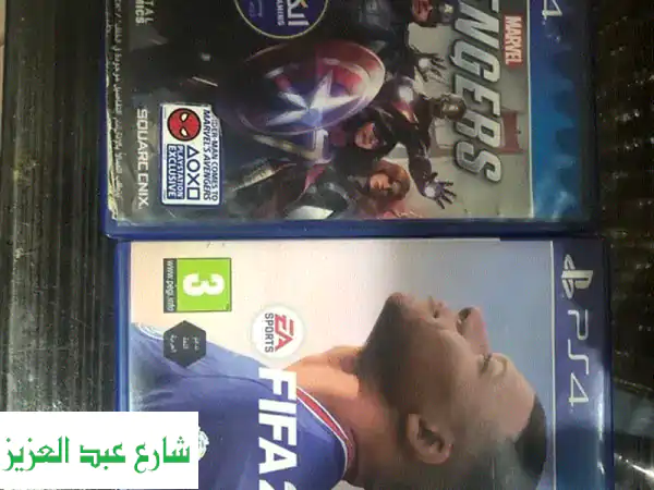 لعبة FIFA 22 و Marvel's Avengers على PS4 - بحالة ممتازة! ?