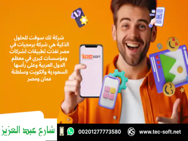 شركة برمجيات في مصر – تك سوفت للحلول الذكية – Tec Soft for SMART solutions