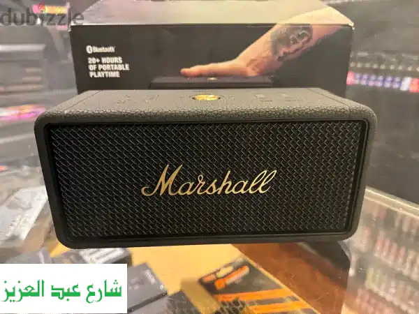 سماعة Marshall ضد الماء: صوت أسطوري يدوم 20 ساعة! (خصم حصري!)