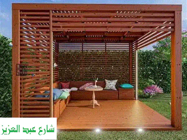 استمتع بجمال الطبيعة مع برجولاتنا الخشبية الفاخرة | تصاميم سويدية مميزة