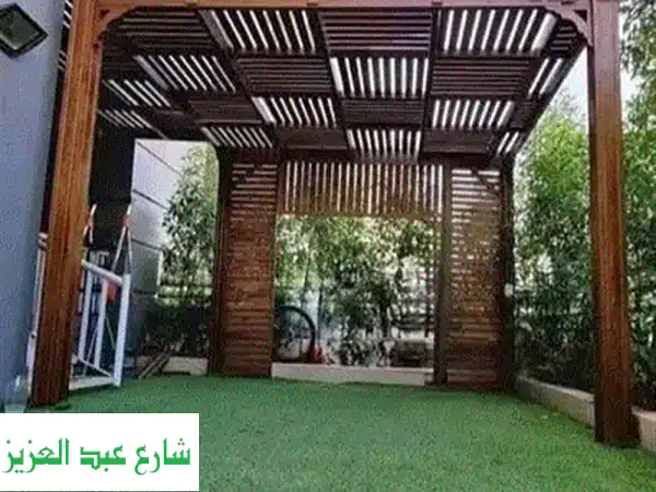 أفضل برجولات خشب مصممة خصيصاً لك - تركيب ودهان في جميع المحافظات