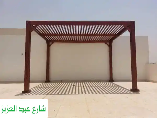 تندات وبرجولات خشب سويدي فاخرة: جمال طبيعي يدوم طويلاً