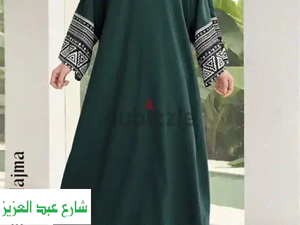 عباية شي إن مقاس لارج - جديدة كلياً! لون زيتوني أنيق