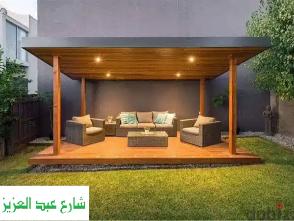 برجولات خشبية فاخرة: تصميمات مميزة وأسعار لا...