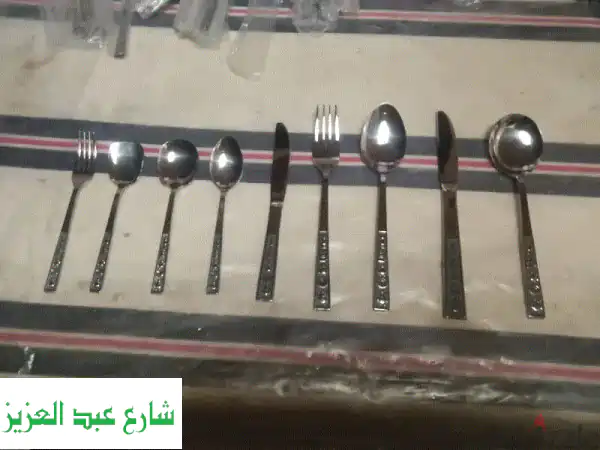 طقم ملاعق، شوك، سكاكين فاخر مستورد - 113 قطعة! عرض حصري