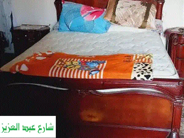 صالون خشب زان فاخر - لم يُستعمل أبدًا! (٢ كنبة + ٢ كرسي + سلفنته)
