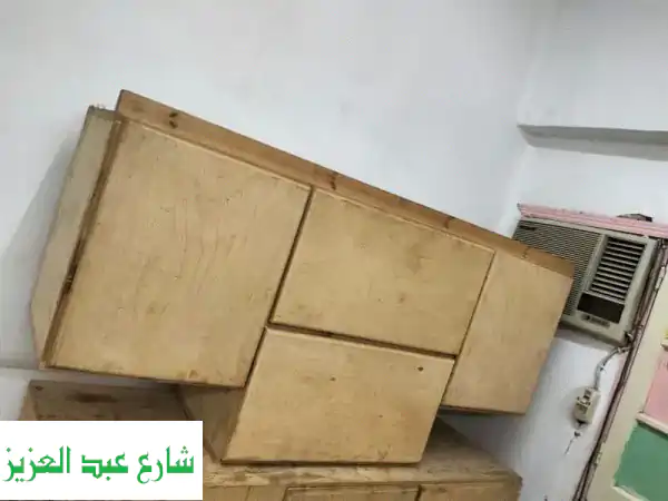 مطبخ خشب أبيض فاخر للبيع - عرض سريع! (5 متر)