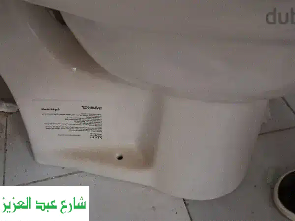 تويليت ديورافيت فاخر + قاعدة حمام برجامون جولف - حالة ممتازة! (سعر مغرٍ)