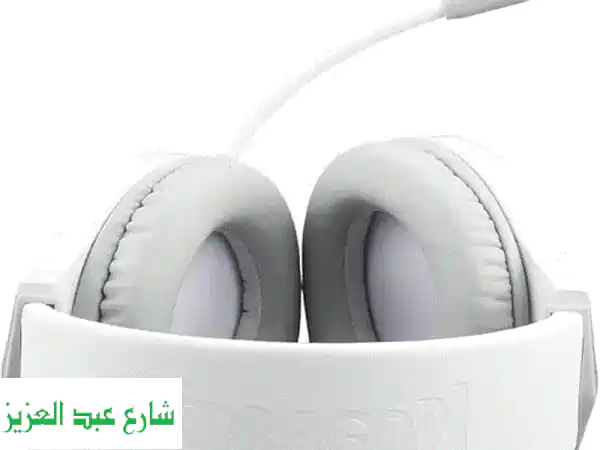 سماعة Redragon Hylas RGB للألعاب - بيضاء ✨ (H260) - جديدة تماماً! 🎧