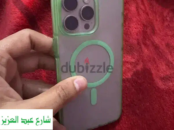 آيفون 15 برو ماكس 256GB - كالجديد! 87% بطارية، بدون خدش، من إنجلترا!