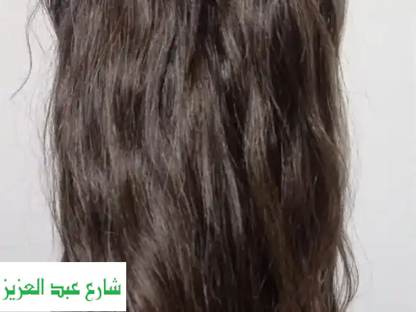 باروكة شعر طبيعي أوروبي فاخرة - طول 70 سم! خصم خاص...