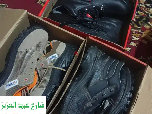 فرصة ذهبية! 3 أحذية أمان (Safety Shoes) جديدة بـ 2000 فقط! (مقاس 41)