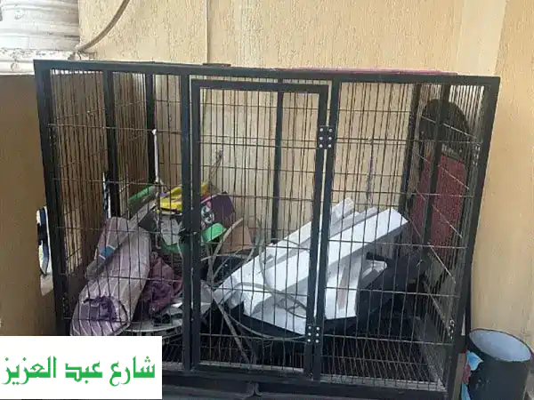 بيت كلاب فاخر من الحديد الفورجي - مسكن آمن ورحب لرفيقك المفضل!
